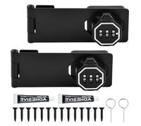 2pcs Cerradura de combinación con código numérico de 4,3 pulgadas, Cerradura de Armario de 3 Dígitos, cerradura armario Cerradura Lluminada, Cerradura de Contraseña para taquillas,equipaje,armarios