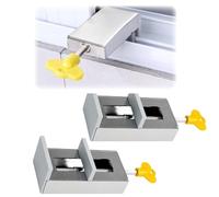 2PCS Cerradura Ventana Corredera, Tope Ventana Corredera, Seguridad Ventanas Niños, Cerradura Puerta Corredera para Ventanas y Puertas Correderas, Diseño Resistente