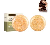 2Pcs Champú Jengibre - con Aceites Esenciales, Jabón de Champú de Jengibre Vegano y Cruelty Free, para Amantes del Cabello Sano