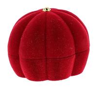 2pcs Chic and Festive Pumpkin Jewelry Box Trinket Storage Case Earring Compact Portable Great for Holidays