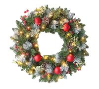 2Pcs Christmas Wreath,60Cm Extra Large Christmas Door Wreath,Colorful Artificial Flowers & Fruits,Christmas Decorations,Suitable For Christmas Home Decoration, LJJY-KK