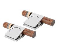 2pcs Cigar Clips Magnetic Golf Cigar Holder Clip Compatible Golf Cart Cigar Stand Cigar Accessories Compatible Men (square)