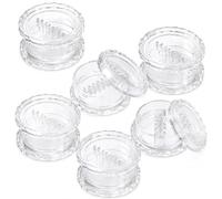 2PCS Clear Manual Garlic Twister and Ginger Mincer Tool, Manual Garlic Twister and Crusher for Garlics, Onion, Ginger, Chili, Herbs, Nuts (L,6PCS)