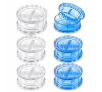 2Pcs Clear Manual Garlic Twister And Ginger Mincer Tool, Manual Garlic Twister & Masher, Garlic Twist Crusher for Garlics, Onion, Ginger, Nuts ，A*3+B*3