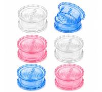 2Pcs Clear Manual Garlic Twister And Ginger Mincer Tool, Manual Garlic Twister & Masher, Garlic Twist Crusher for Garlics, Onion, Ginger, Nuts ，A*2+B*2+C*2