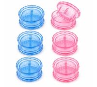 2Pcs Clear Manual Garlic Twister And Ginger Mincer Tool, Manual Garlic Twister & Masher, Garlic Twist Crusher for Garlics, Onion, Ginger, Nuts ，B*3+C*3