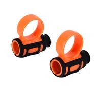 2PCS Clips para Baquetas Clip de Control de Silicona Anillo de Dedo Palos de Tambor Ayuda Baquetas Accesorios Herramienta Auxiliar Jazz Baterista Baterista Principiantes Práctica(Naranja negro)
