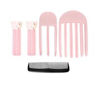 2pcs Clips Para Volumen De Cabello, Peinetas Para Dar Forma Al Viento Para Flequillo Esponjoso, Pinza Para Pelo Esponjoso Con 2 Peinetas Para Dar Volumen A La RaíZ Y 1 Peine (Rosa)