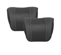 2PCS Coche PU Cuero Reposacabezas, para Mercedes-Benz Mercedes-EQ EQA EQB EQC EQS 250 300 350 400 580 450+ Asiento Cervical Almohada Transpirable Cómodo Ajustable Car Accesorios,A