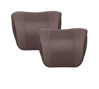 2PCS Coche PU Cuero Reposacabezas, para Mercedes-Benz Mercedes-EQ EQA EQB EQC EQS 250 300 350 400 580 450+ Asiento Cervical Almohada Transpirable Cómodo Ajustable Car Accesorios,C
