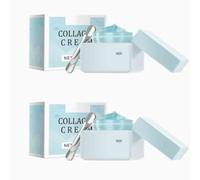 2pcs Collagen Anti Aging Cream Face Reduce Fine Lines Wrinkle Remove Melanin Glowing Moisturizing Deep Hydrating