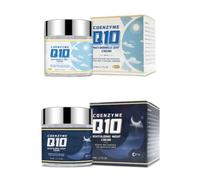 2PCS Collagen Anti Wrinkle Cream Day and Night Skin Care Face Coenzyme Products with Hyaluronic Acid Moisturizing Lighten Fine Lines