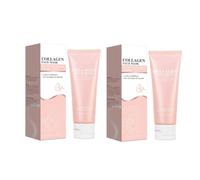 2PCS Collagen Face Mask, Glow Up Firm Skin Deep Hydrating Masks, Wrinkle Reduction and Pore Minimization Beauty Skin Care