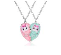 2PCS Collares de la Amistad de Hermana Mayor y Hermana Pequeña, BFF Collares Magnéticos con Colgante de Gatos,Best Friends Collares, San Valentín Joyería de Amistad para Mujeres Niñas Amigos Hermanas