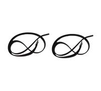 2pcs Comfortable Stirrup Leathers with Rust Resistant Buckle Soft Horse Gear for Equestrian Riding and Saddle Leather Supplies Para Caballo(Black)