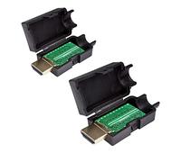 2pcs conector macho del adaptador HDMI para soldar al panel de derivación de cableado