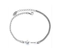 2pcs Copper Lucky Stars Bracelets for Women Fashion Vintage Pentagram English Letter Pendant Party