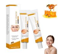 2PCS Crema Antiarrugas con Veneno de Abeja,Crema Facial Hidratante y Reafirmante Anti Edad,Cuidado Facial Nutritivo para Rostro y Cuello contra Arrugas y Piel Seca,para Todo Tipo de Piel