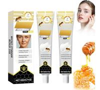 2PCS Crema Antiarrugas con Veneno de Abeja, Reafirmante Facial y Cuello, Hidratante Reparadora para Todo Tipo de Piel, Cuidado Intensivo, 20g por Unidad（Negro）