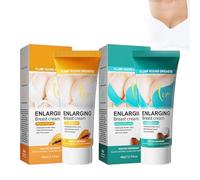 2PCS Crema de Aumento de Senos, Crema de Relleno de Senos, Crema de Levantamiento de Senos, Crema de Levantamiento Reafirmante de Busto, Masaje Firme Flacidez Cuidado del Pecho
