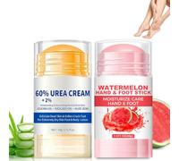 2Pcs Crema Para Manos y Pies,Cremapara Pies con Urea, Crema Hidratante y Antigrietas, Para Suavizar Manos y pies Gruesos, Secos, Agrietados y ásperos(40gx 2)
