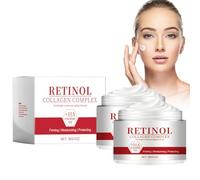 2PCS Crema Reafirmante y Antienvejecimiento con Colágeno, Cuidado Intensivo Antienvejecimiento y Líneas Finas, Cuidado Facial Ligero y Nutritivo para Contornos Firmes, Resistencia y Elastizi