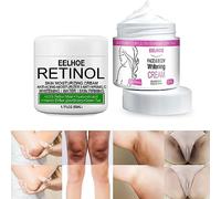 2pcs Creme aclarador para pele manchas no rosto axilas pescoço virilha, creme para clarear as axilas e partes íntimas, creme branqueador para partes íntimas (A)