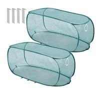 2PCS Cubierta De Red De Malla De Jardín Emergente - Tienda De Protección De Plantas Plegable, Redde Invernadero | Solución Protectora De Recinto De Protección De Cultivos, Red Transpirable De Defensa