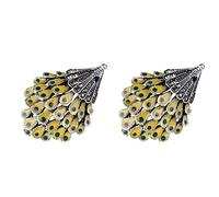 2pcs Cute Hedgehog Brooch Pin Fashion Enamel Animal Lapel Pins Dress Cartoon Corsage Badge for Clothes Denim Bag Backpack Jewelry Accessories Yellow
