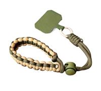 2pcs Cute Mobile Phone Lanyard Hanging Decoration Can Be Carried Twist Rope Anti-Loss Pendant Strong Wrist Short Straps para Teléfono Compatible(Green)
