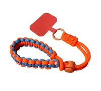 2pcs Cute Mobile Phone Lanyard Hanging Decoration Can Be Carried Twist Rope Anti-Loss Pendant Strong Wrist Short Straps para Teléfono Compatible(Orange)