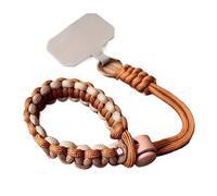 2pcs Cute Mobile Phone Lanyard Hanging Decoration Can Be Carried Twist Rope Anti-Loss Pendant Strong Wrist Short Straps para Teléfono Compatible(Brown)