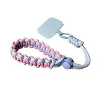 2pcs Cute Mobile Phone Lanyard Hanging Decoration Can Be Carried Twist Rope Anti-Loss Pendant Strong Wrist Short Straps para Teléfono Compatible(Blue)