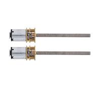 2PCS DC Gear Motor 1000RPM 6V Componente de reducción micro eléctrico de cobre rojo con eje de salida roscado integrado M4 x 55 mm para aplicaciones de máquinas de elevación y