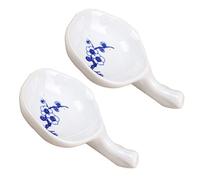 2Pcs de Tinta Caligrafía China Sumi-E Pintura Tinta Bien Cuenco de Piedra de Entintado con Portaescobillas Caligrafía China Japonesa Suministros de Práctica de Pintura