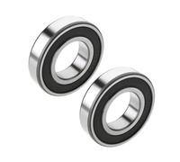 2pcs Deep Groove Ball Bearings, Suitable for industrial machinery, as a bearing replacement; low noise.,Como se muestra,25X47X12