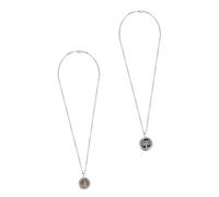 2Pcs Delicate Necklace Portable Diffuser Locket Essential Oils Stylish Aroma Accessory Fashionable Present for Any Occasion
