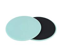 2PCS Disco deslizante Fitness, Disco de equilibrio deslizante de ejercicio Slider Sport Entrenamiento de cuerpo completo Rodillo de rueda Ab Placa de ejercicio abdominal(verde claro)
