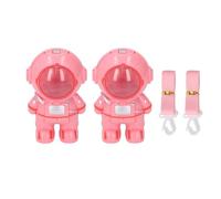 2pcs Dispensador de Agua Mini Portátil, Diseño de Astronauta, 250 Ml, Copa de Viaje, Con Correa y Taza Pequeña para Viajar al Aire, Camping, senderismo, gimnasio, picnic, escuela, oficina