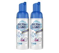 2Pcs Drain Foam Cleaner | Pipe Dredge Deodorant Foam Cleaner | Liquid Hair Drain Clog Remover & Cleaner | Quick Foaming Toilet Cleaner