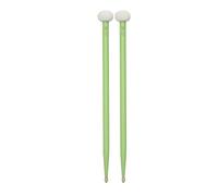 2pcs Drum Mallet Double Good Hand Feel Drugsticks para Tocar la Batería Kettledrum (GREEN)