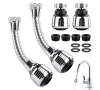 2pcs Ducha para fregadero de cocina con atomizador，Extensor Aireador Grifo Lavabo,Ducha para Fregadero de Cocina,para el Hogar, Cocina, Baño, Grifo