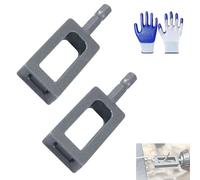 2Pcs Electric Drill Wire Twisting Tool Bit, Heavy Duty Wire Twister for Drill with 1/4" Hex Shank, Wire Twister Tool, Universal, for Construction and Fence (#11+#11)