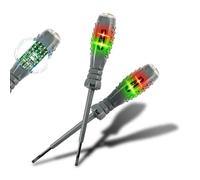 2PCS Electric Pen, 2-In-1 High Torque Strong Magnetic Screwdriver Electricity Detector, Voltage Tester Screwdriver, Magnetic Screwdriver Electricity Detector (2PSC Straight-head)