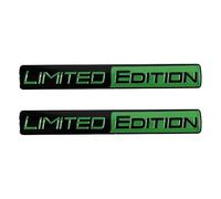 2Pcs Emblema Escudo para Ford Focus Mondeo Mustang Fiesta Kuga MK2 Everest Escape, 3D Logo para Capó Delantero Trasero Maletero para Carrocería Pegatinas,Black-Green