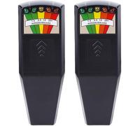 2Pcs EMF Meter with LED 1.5 to 20+ Milligauss EMF Detector Battery Powered Reader Portable Handheld Professional Meters for Magnetic Field/Radiation Detection, Ghost Hunting