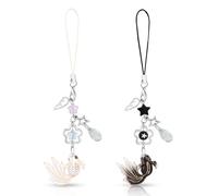 2pcs Encanto De Teléfono Lindo, Encantos De Teléfono Celular Correas De Teléfono De Estrella De Carpa Estuche De Teléfono Accesorios De Encantos Para Mujeres Bolso De Teléfono Colgantes Decoración