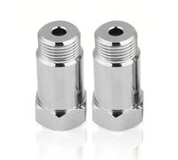 2Pcs Espaciadores de Sensor O2, 45mm M18 X 1.5 Universal Extensor de Sensor de OxíGeno Adaptador Eliminador de Luz de ComprobacióN del Motor Exhaust System Lambda Sensor Eliminator for Car Truck