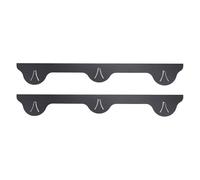 2pcs estufa estufa relleno de acero inoxidable fácil limpieza de la estufa negra protector del mostrador para la cocina