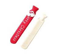 2PCS Extra long hot water bottle, extra large water-filled shoulder and neck warmer, bed, quilt artifact in winter Para Hombros Cintura(Red)